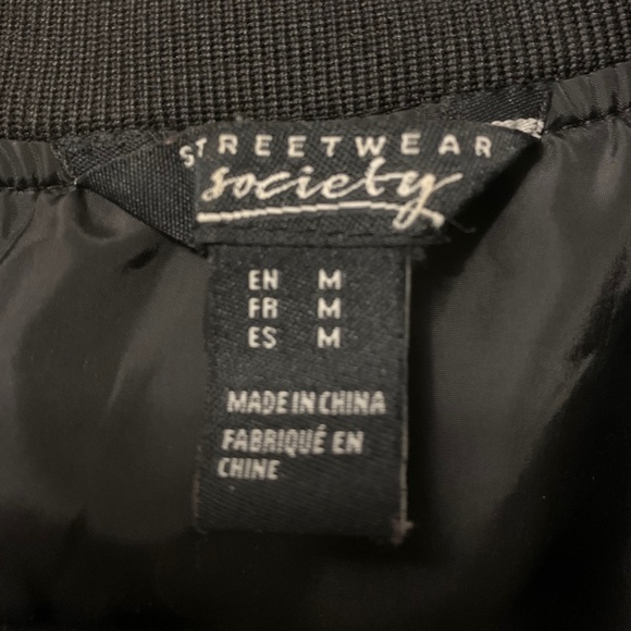 Black Bomber Jacket - Picture 2 of 2